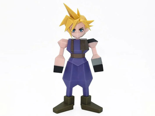 [PRE-ORDER] Polygon Soft Vinyl Figure - Cloud Strife - Final Fantasy VII